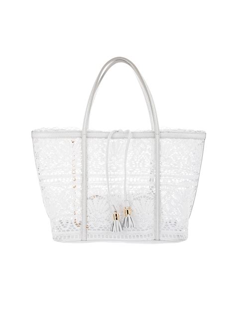 dolce gabbana white totes